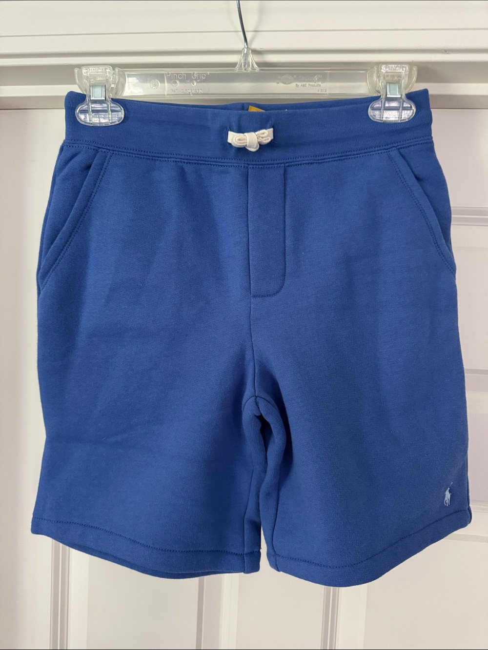 NWT Boys Polo by Ralph Lauren Cornflower Blue Knit Shorts Size M (10-12)